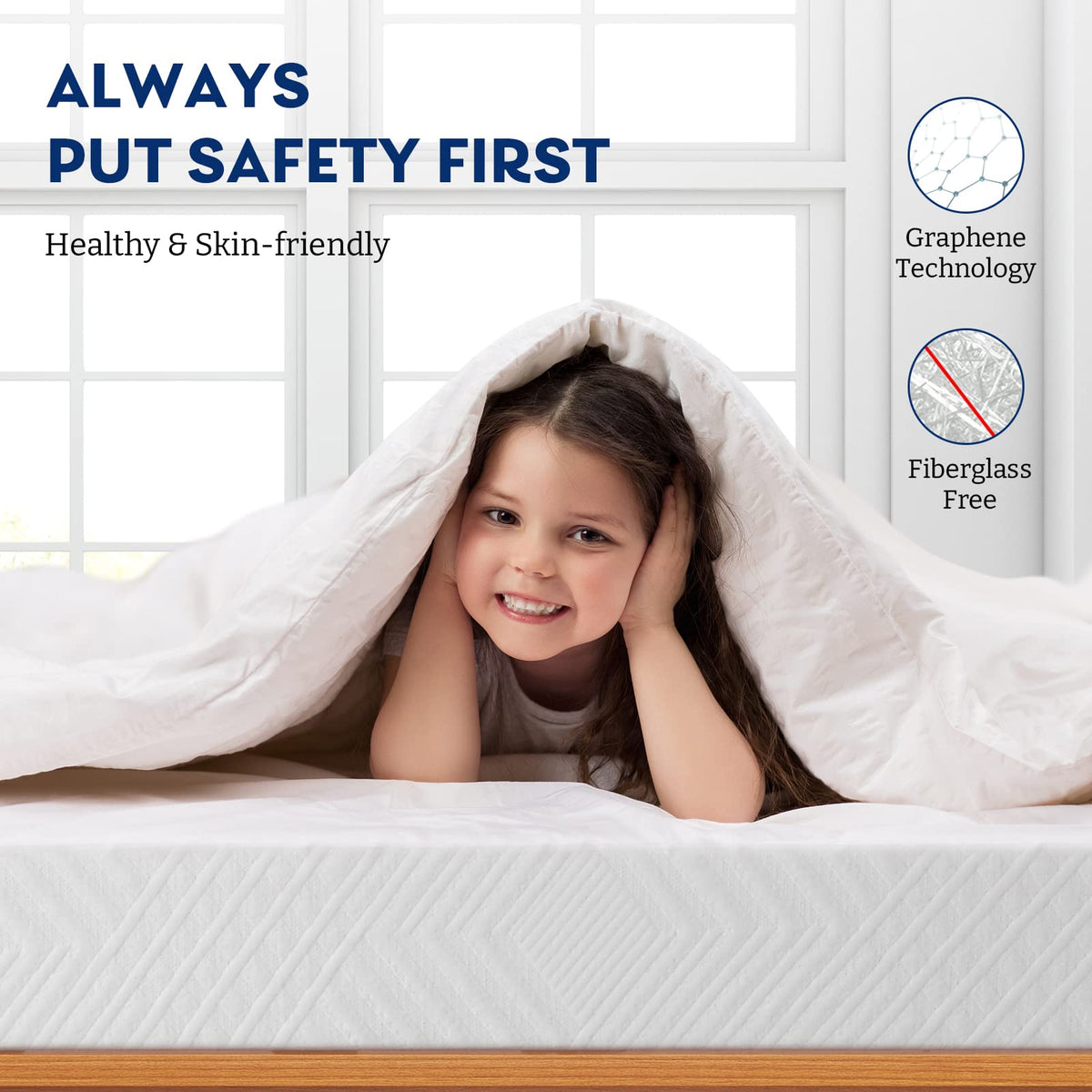 Twin 6 Inch Memory Foam Mattress U164989