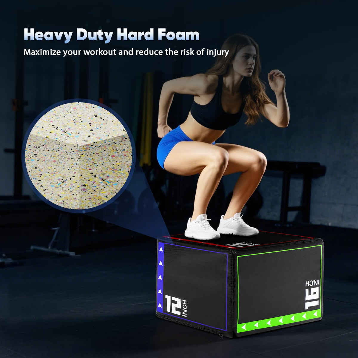 3 in 1 Foam Plyometric Jump Box J26423