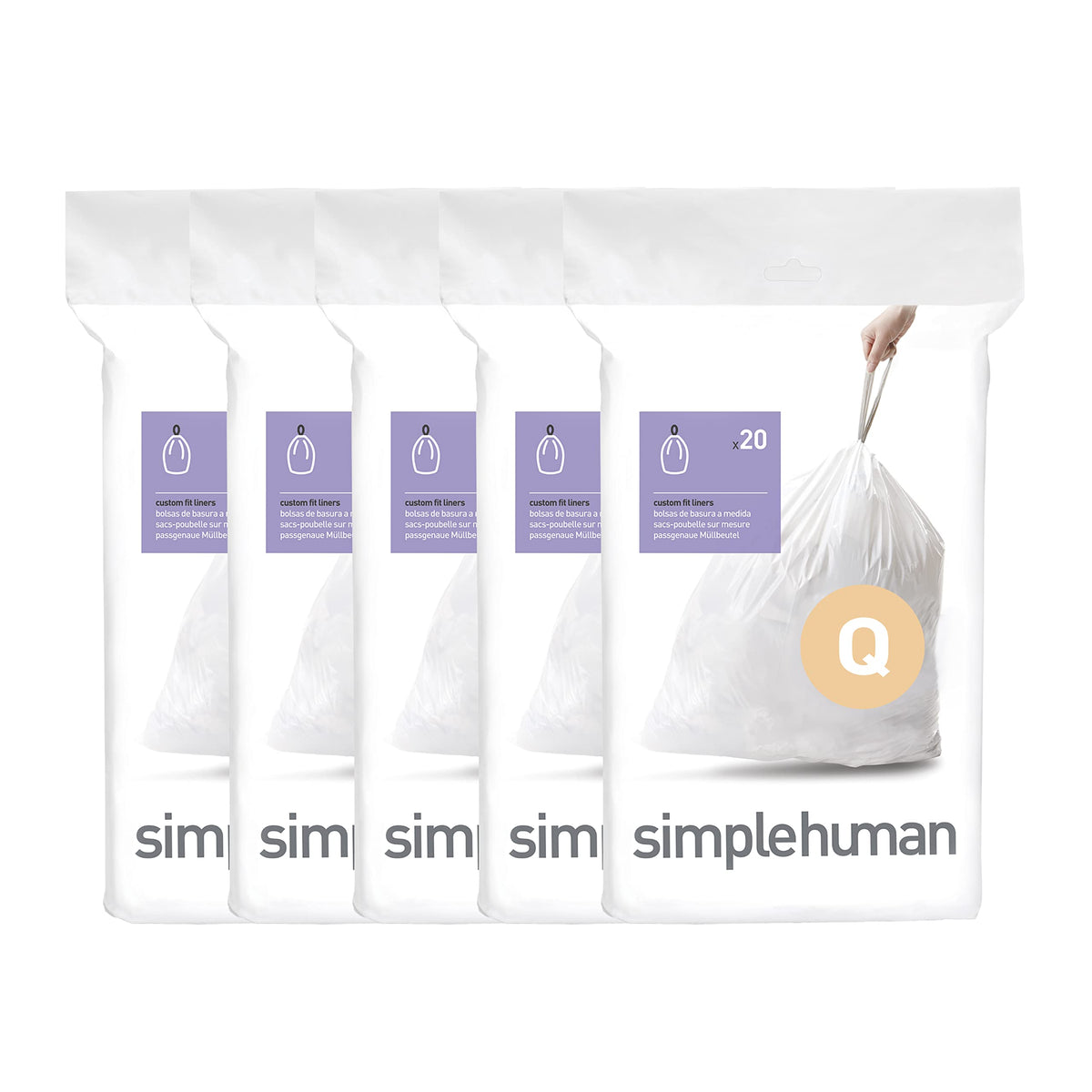 100 Count Drawstring Kitchen Trash Bags P545