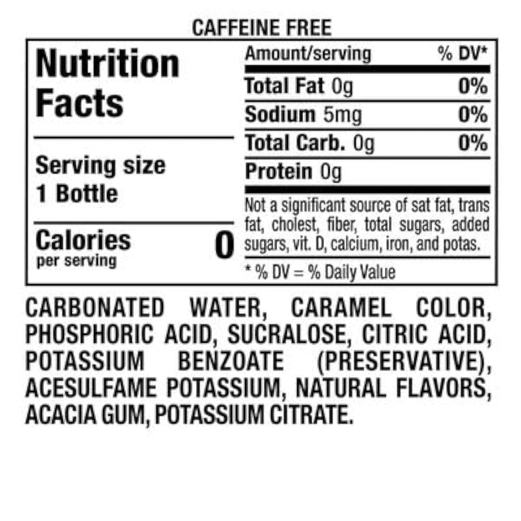 No Caffeine Cola Soda 6 Pack 16.9 oz K816