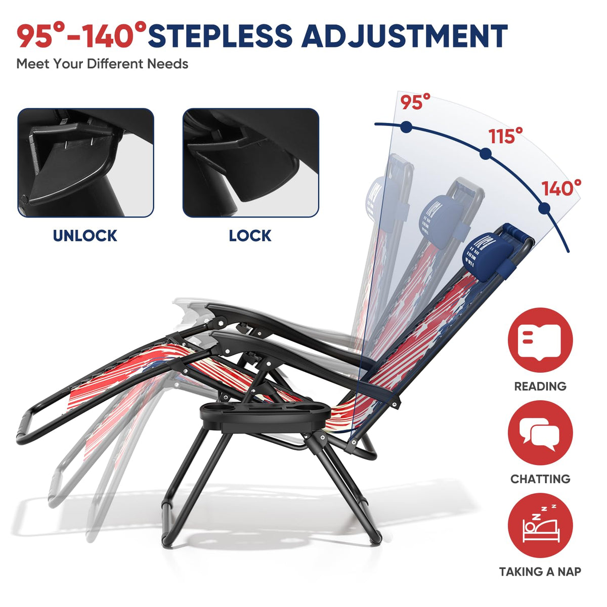 Zero Gravity Outdoor Lounge Chair E64927
