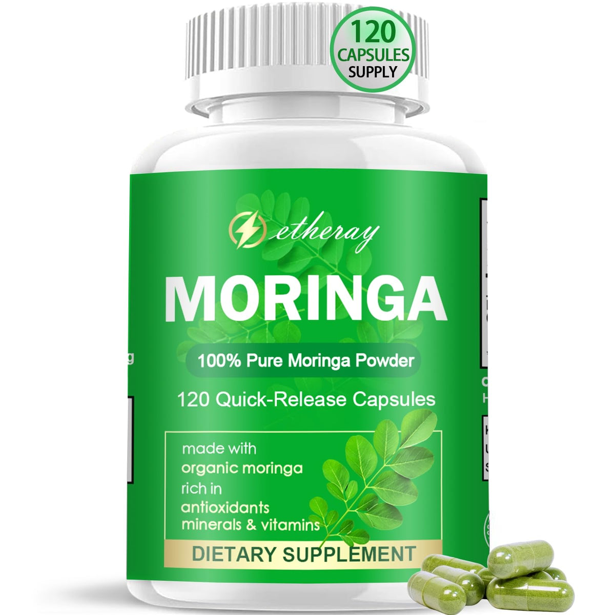 Moringa Capsules 800mg 120 Capsules K843