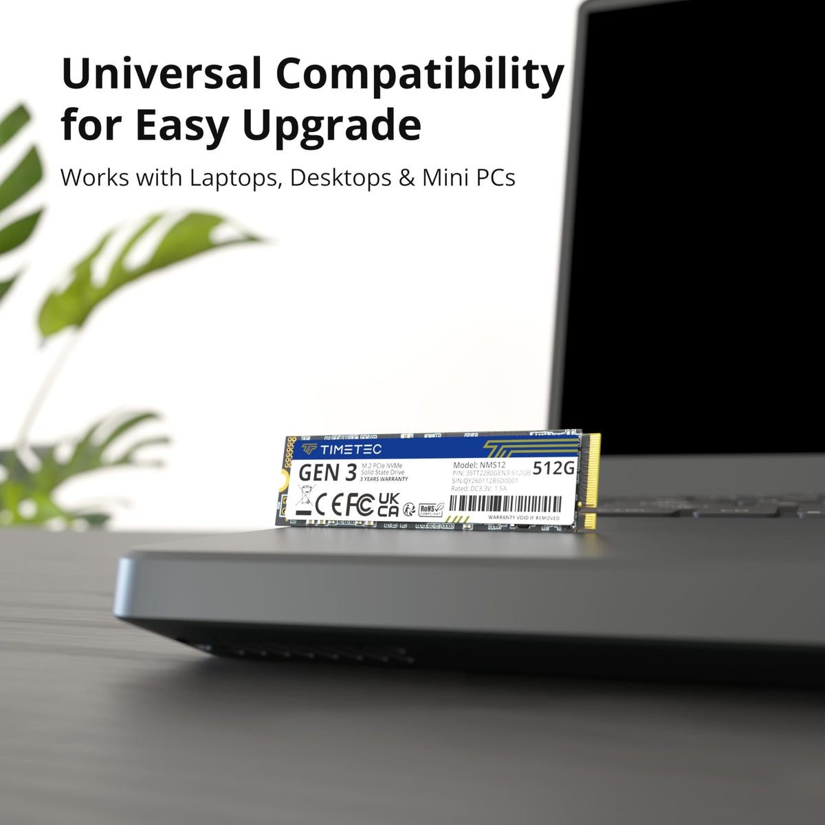 512GB NVMe PCIe M.2 2280 Internal SSD J58491
