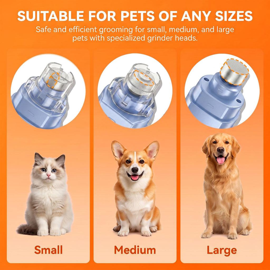 5-Speed Ultra Quiet Dog Nail Grinder with LED Light F312095