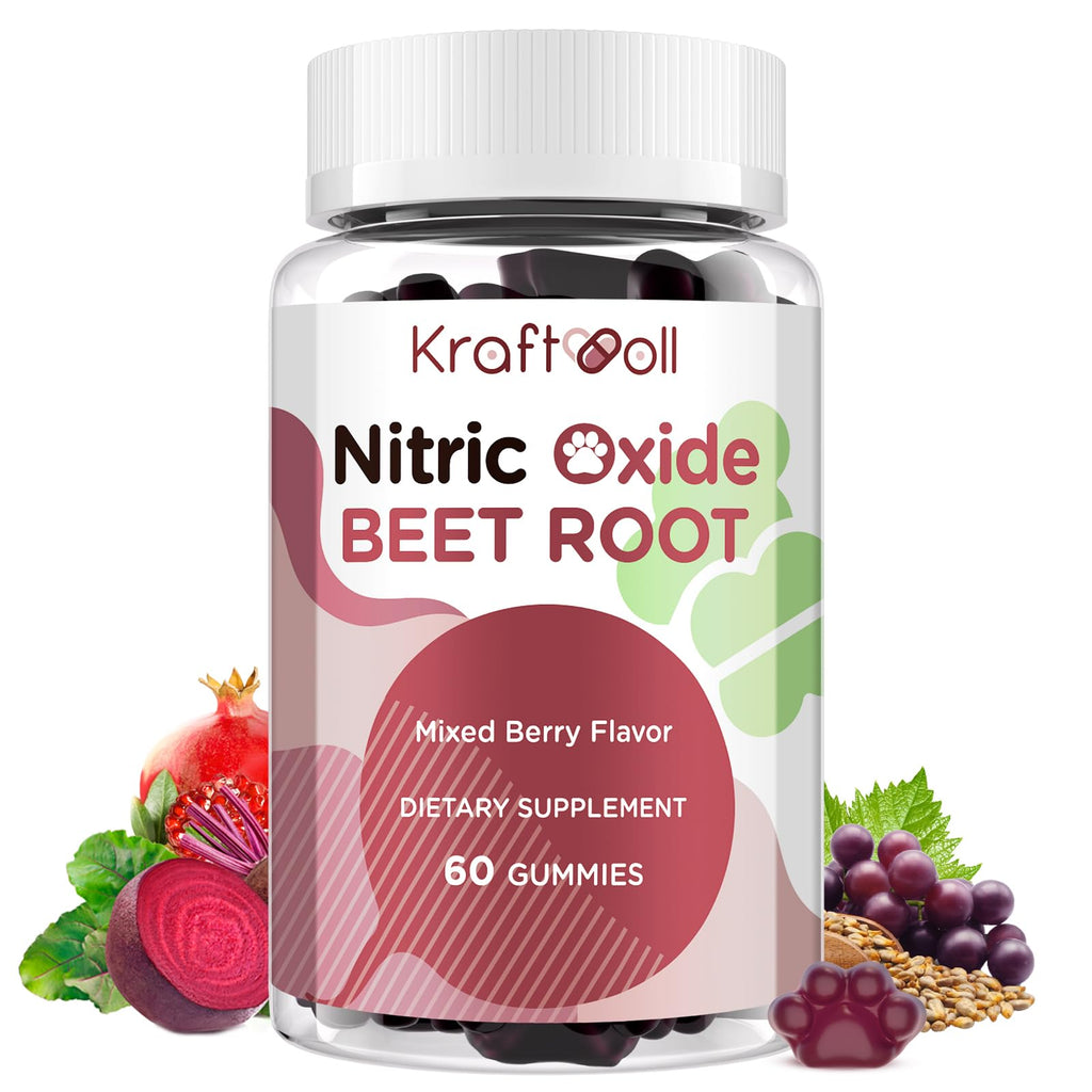 Beet Root Gummies 6000mg Mixed Berry Flavor 60 Gummies O945160