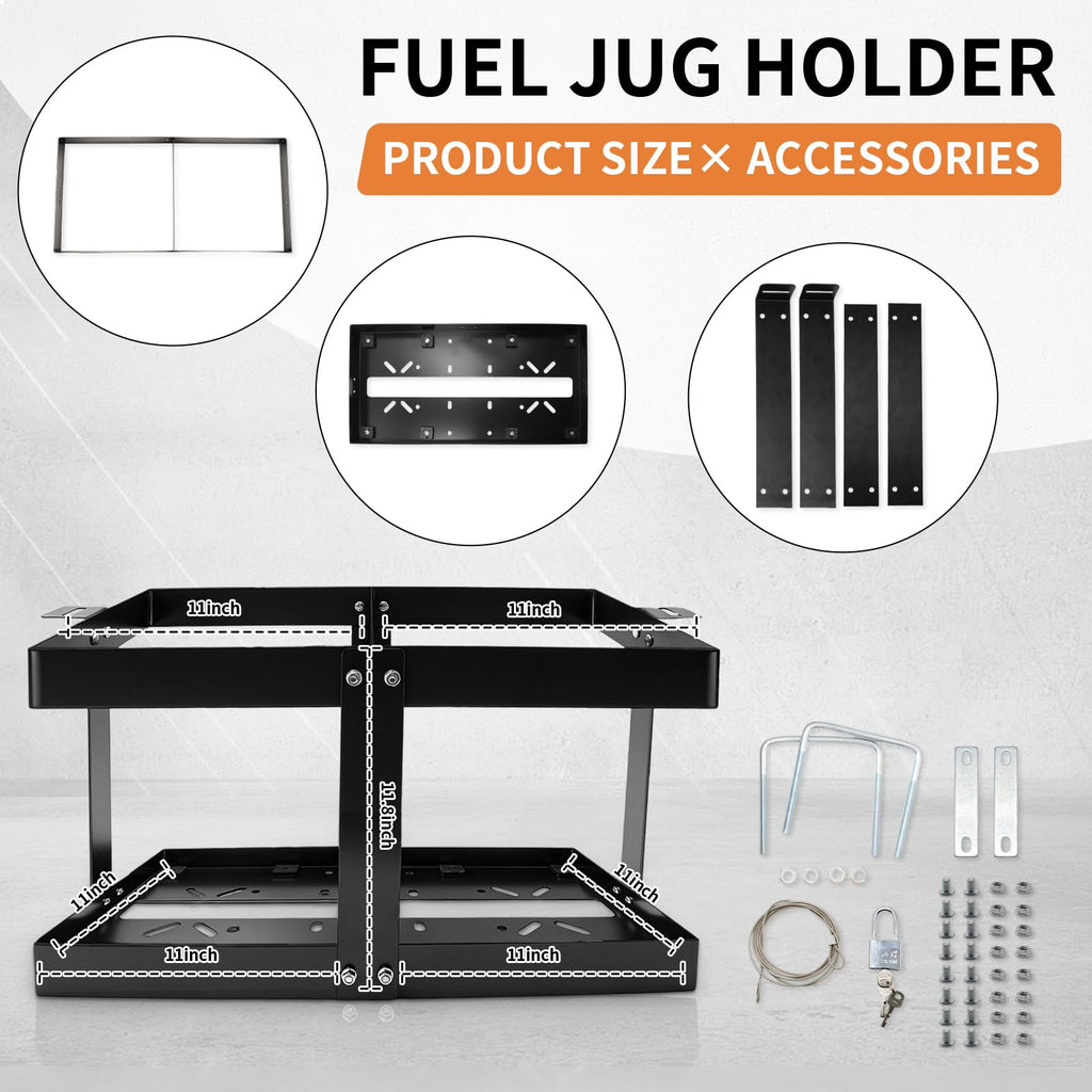 5 Gallon Fuel Jug Holder with Lock L878853