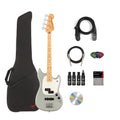 Cactus Gray Bass Guitar Bundle with Gig Bag Y778