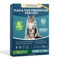 Cat Flea and Tick Treatment, 6 Doses X86342