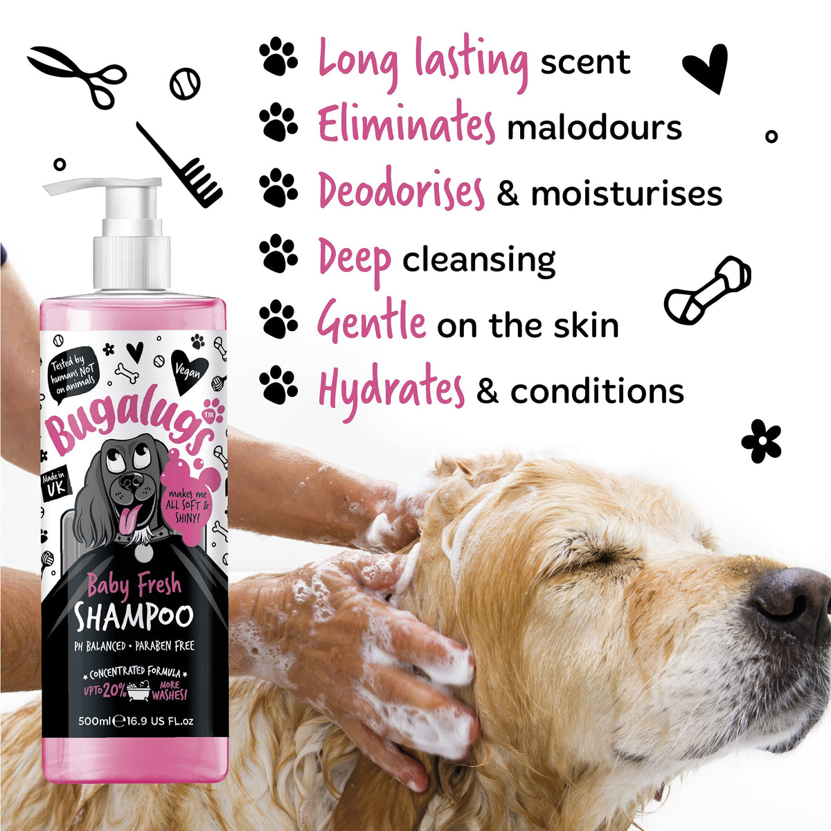Baby Powder Scent Dog Shampoo 16.85 FL Oz S986107