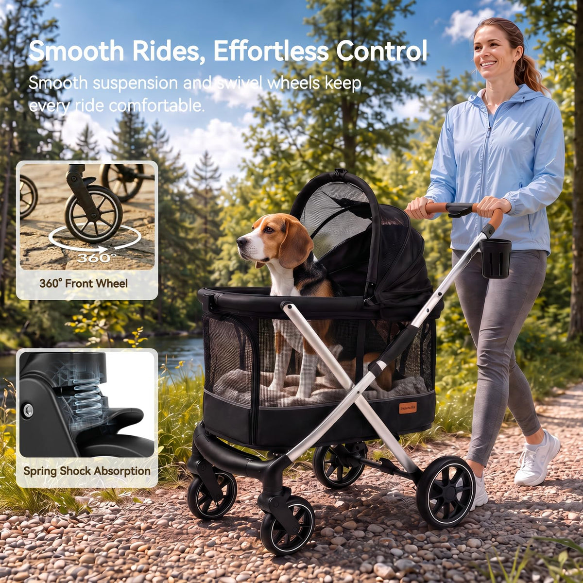Lightweight Aluminum Dog Stroller A211194