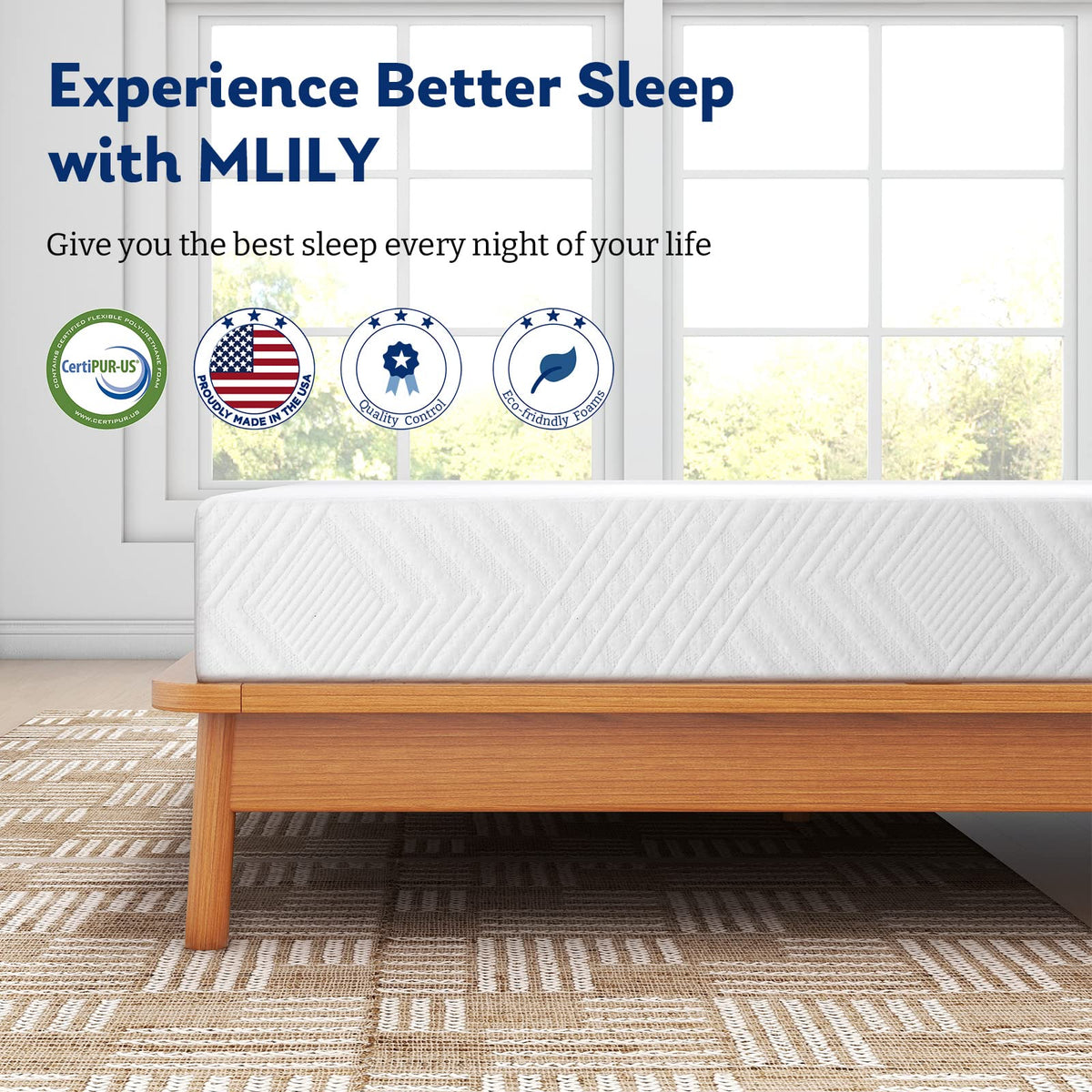 Twin 6 Inch Memory Foam Mattress U164989