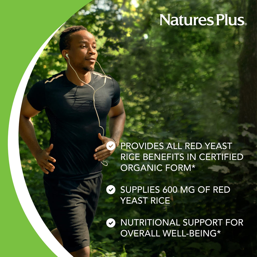 Red Yeast Rice 60 Capsules Organic Vegan Gluten Free R7528