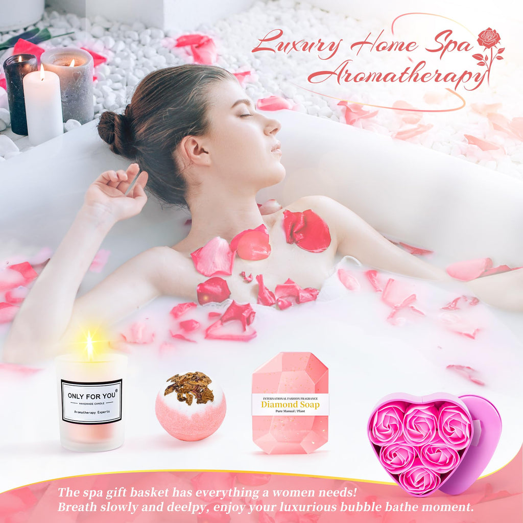 Pink 15 Pc Self Care Spa Gift Set U808438