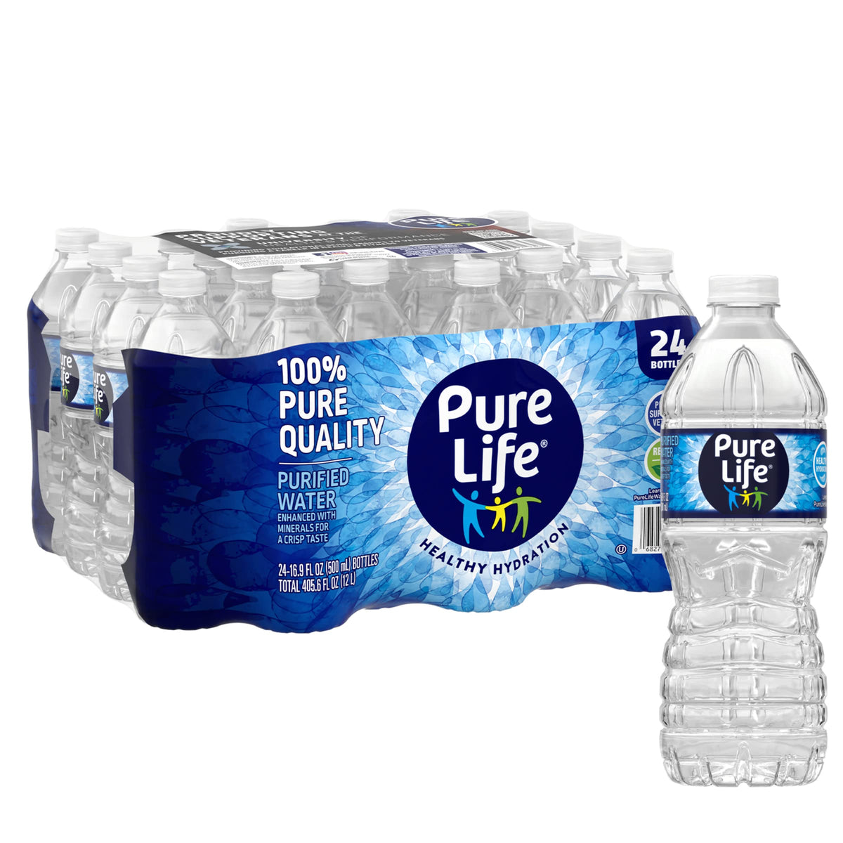 Purified Bottled Water 16.9 oz Case of 24 O2265