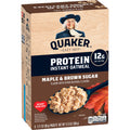 Instant Oatmeal, Maple Brown Sugar, 12g Protein, 2.11 oz Packets, 6 Pack V872