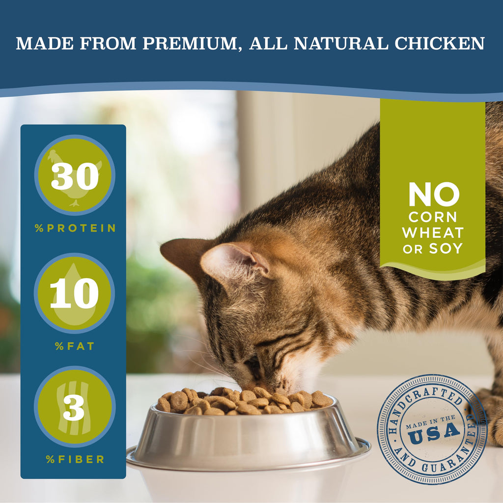 Dry Cat Food, Chicken Meal & Brown Rice, 4 lb F8190
