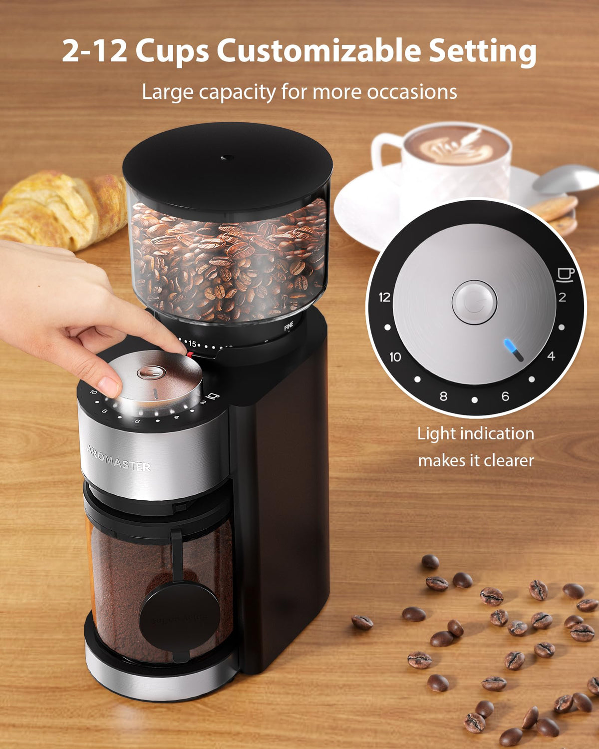Black Burr Coffee Grinder T89443