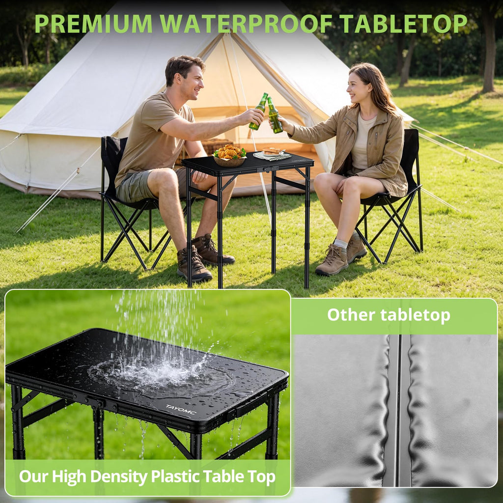 2ft Adjustable Folding Camping Table P2009