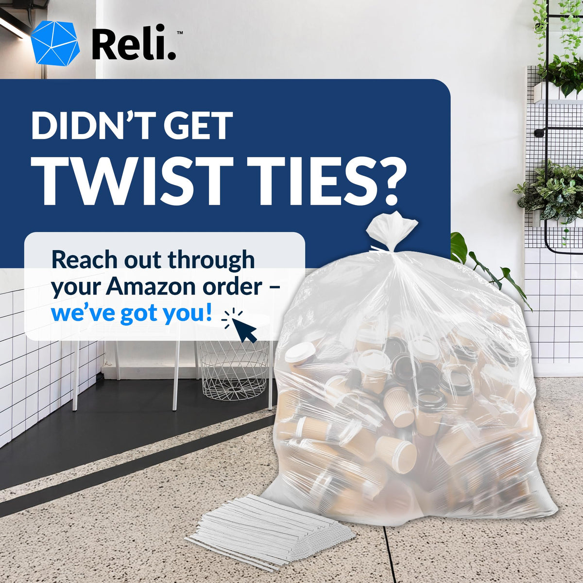 40-45 Gallon Heavy Duty Trash Bags T487791