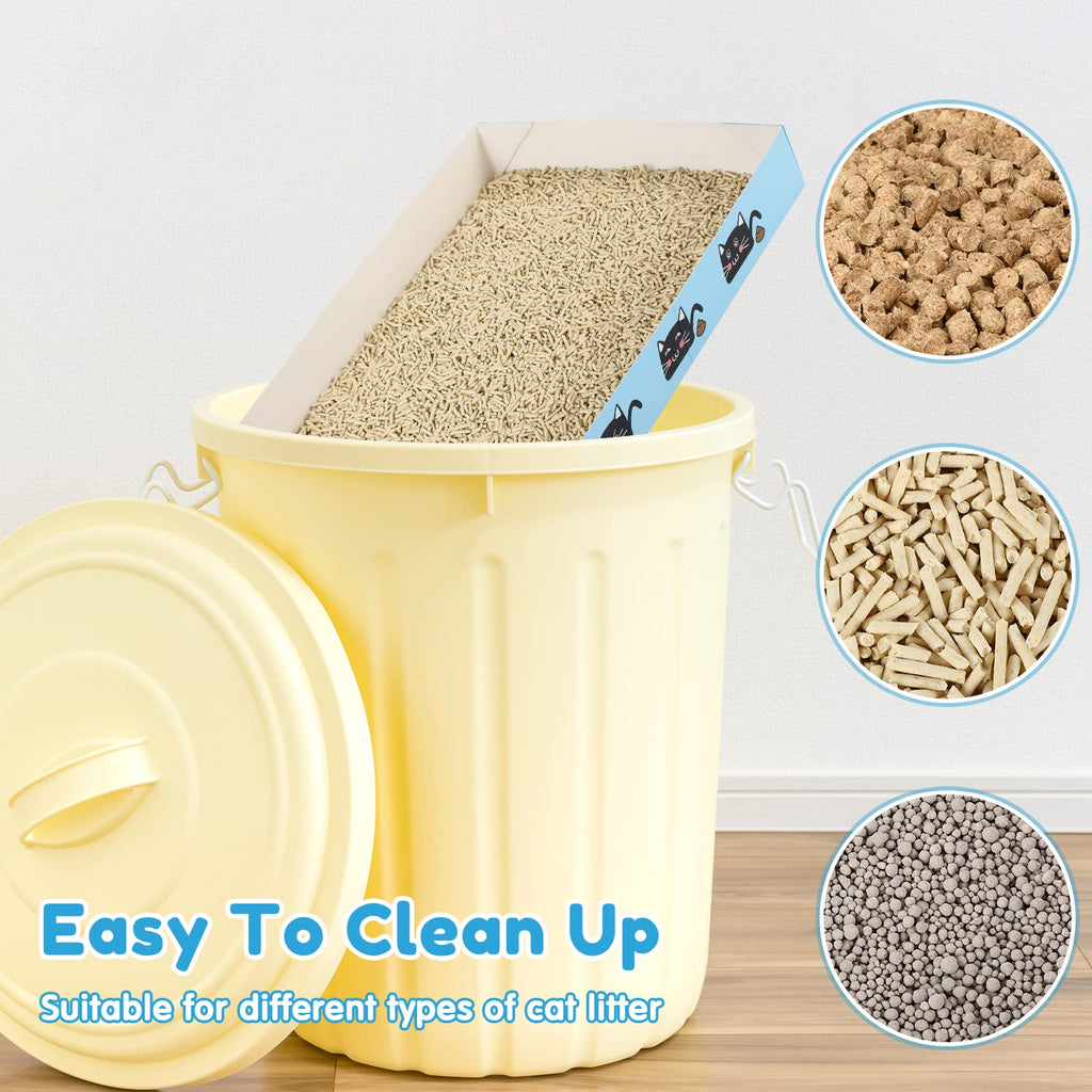 30 Pack Disposable Litter Boxes with Scoop G815