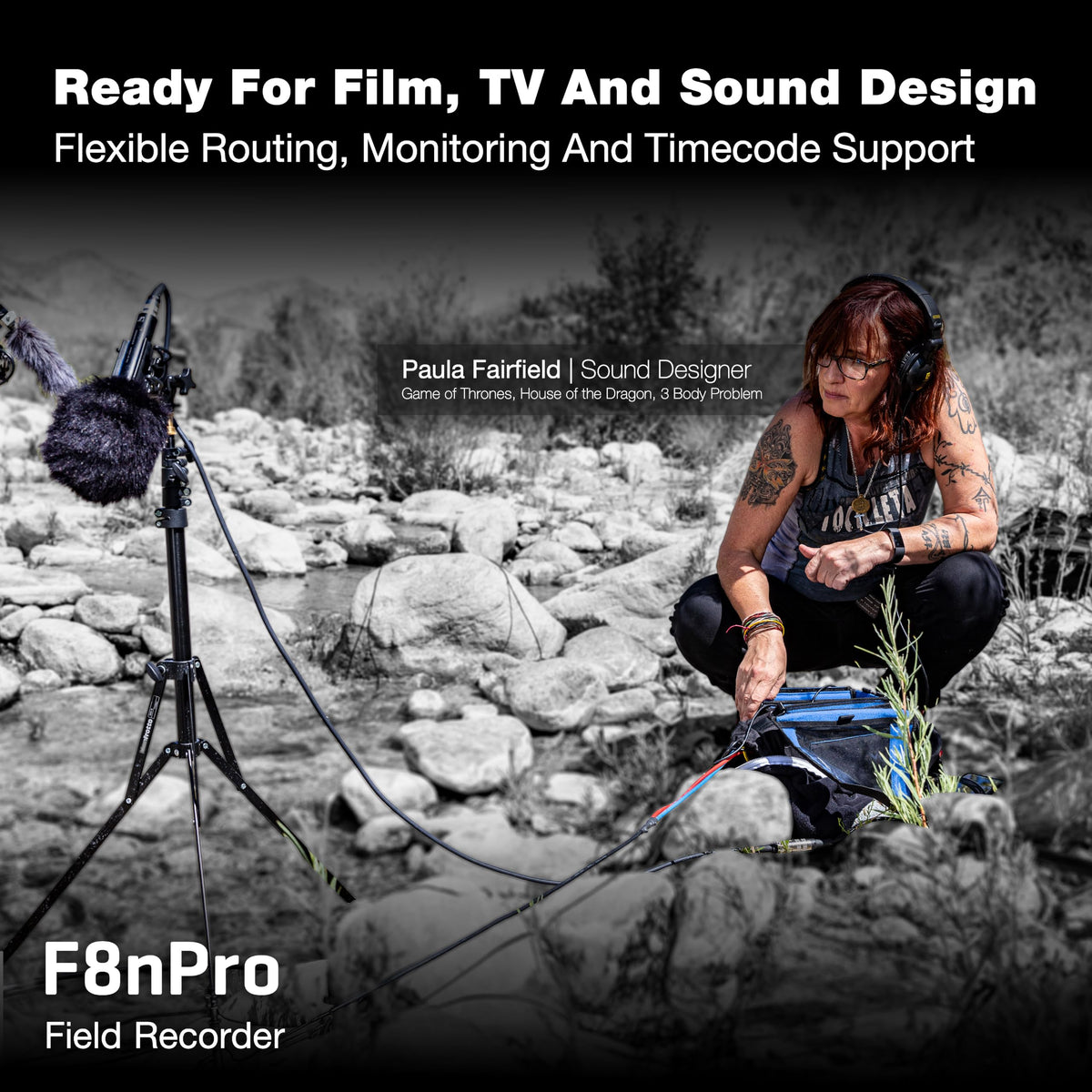 Field Recorder with 8 Inputs & 10 Tracks B407809