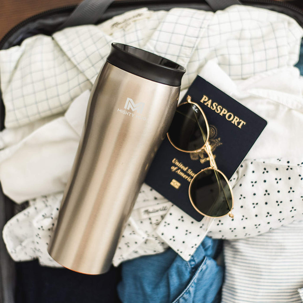 Silver Stainless Steel 16 oz Insulated Travel Mug G24259