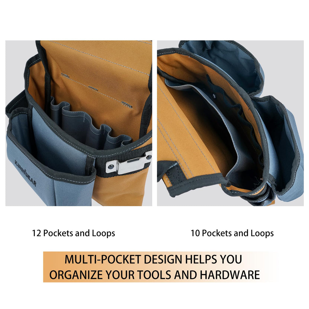 Khaki Carpenter Tool Belt with Suspenders G94317