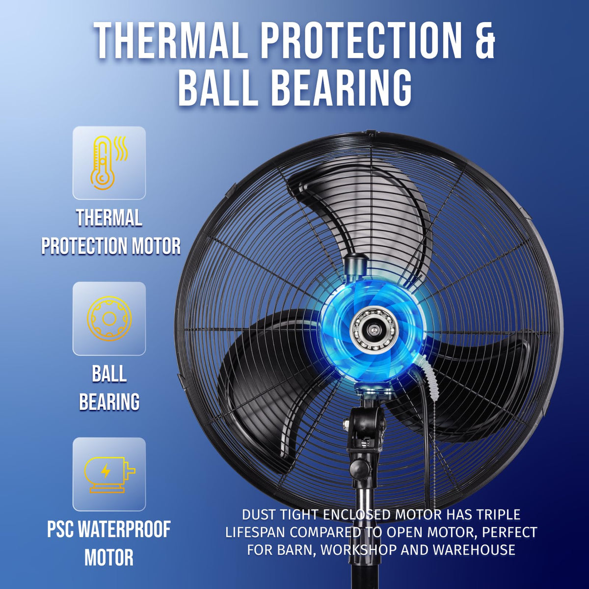 20'' Oscillating Pedestal Fan V678