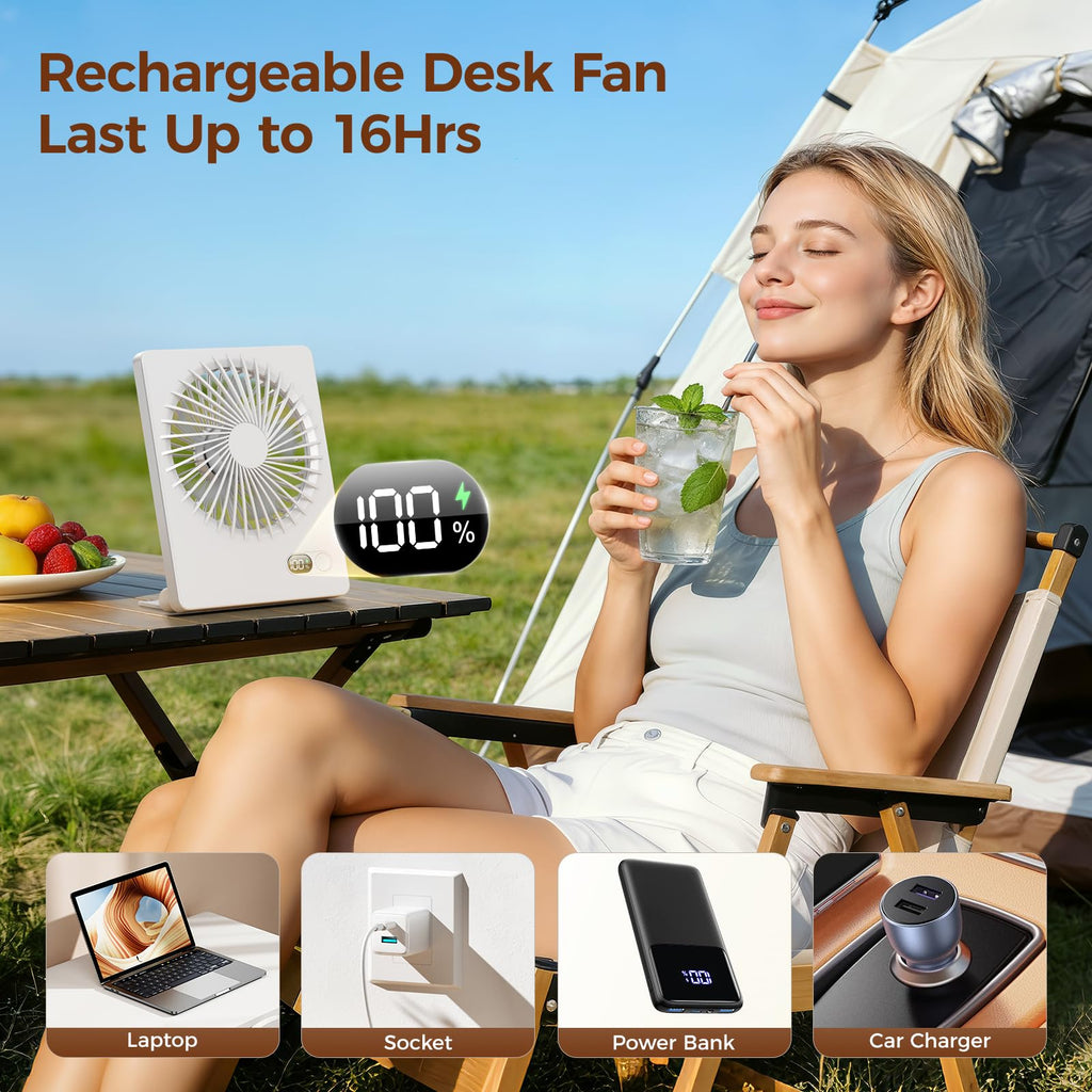 Rechargeable Battery Table Fan R373354