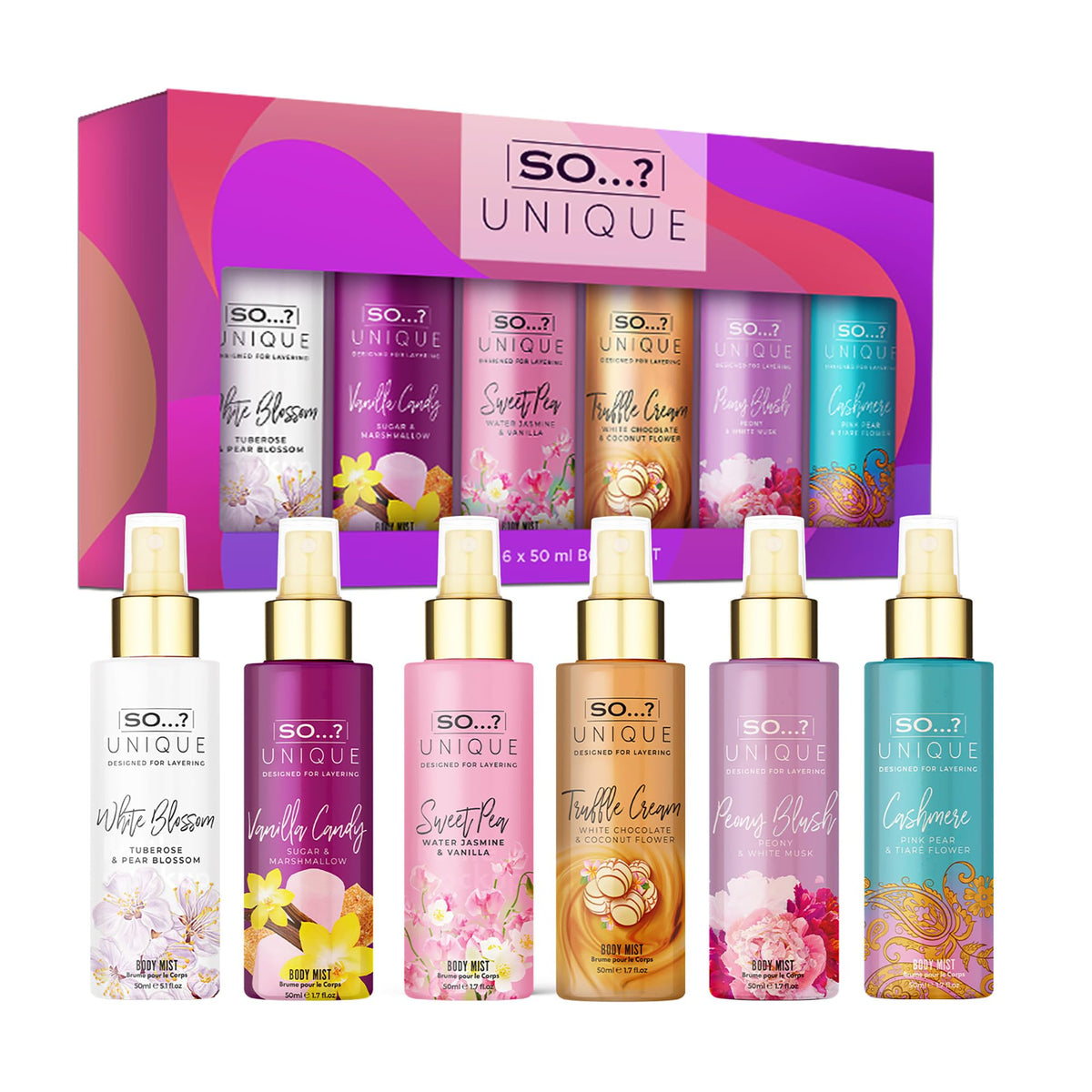 Unique Body Mist Set, 6 pcs M314452