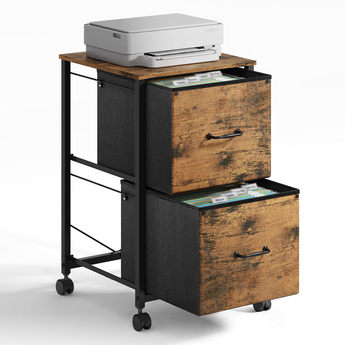 2 Drawer Mobile File Cabinet K669
