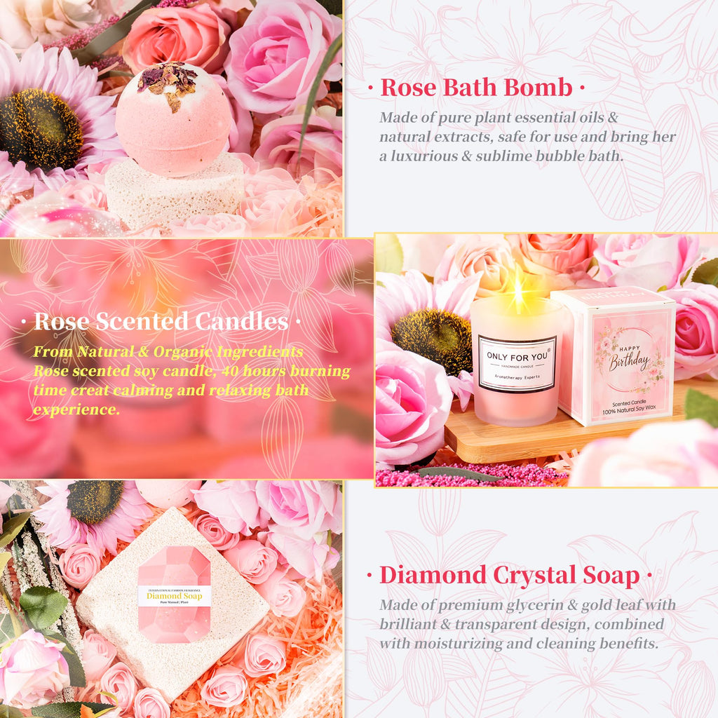 Pink 15 Pc Self Care Spa Gift Set U808438