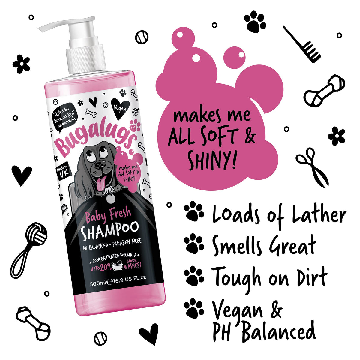 Baby Powder Scent Dog Shampoo 16.85 FL Oz S986107