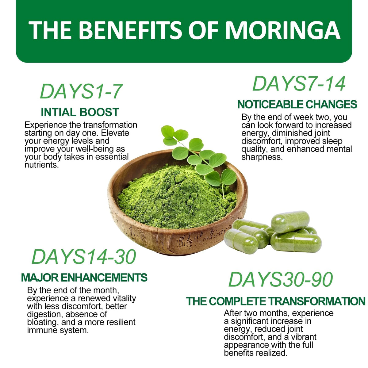 Moringa Capsules 800mg 120 Capsules K843