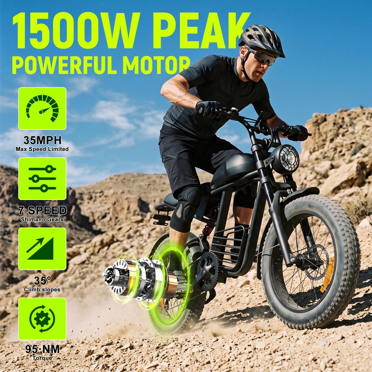1500W 48V 20Ah Electric Bike V151074