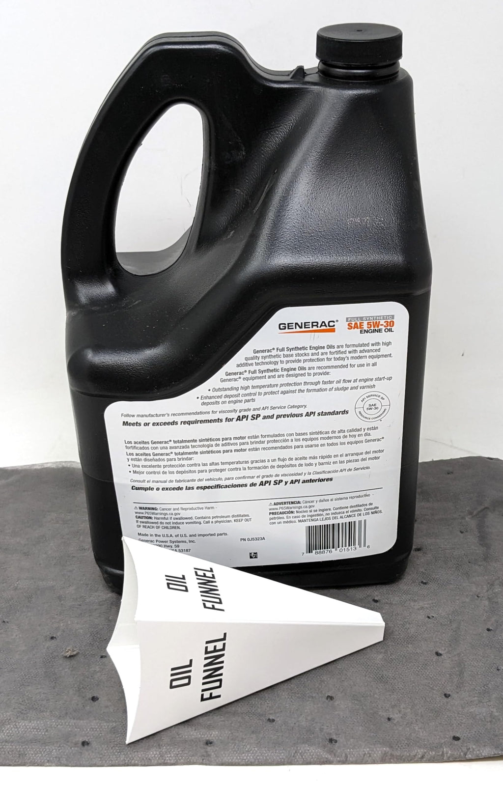 SAE 5W-30 Full Synthetic Engine Oil 5-Quart Bottle H2807