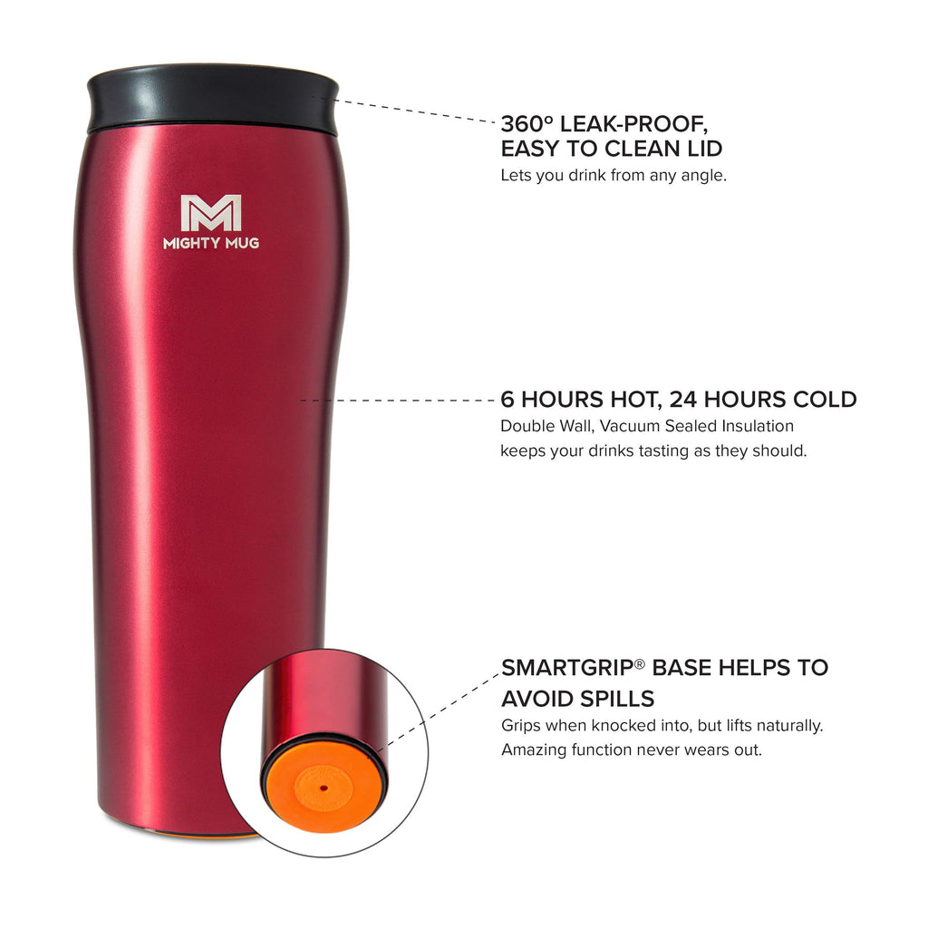 Silver Stainless Steel 16 oz Insulated Travel Mug G24259