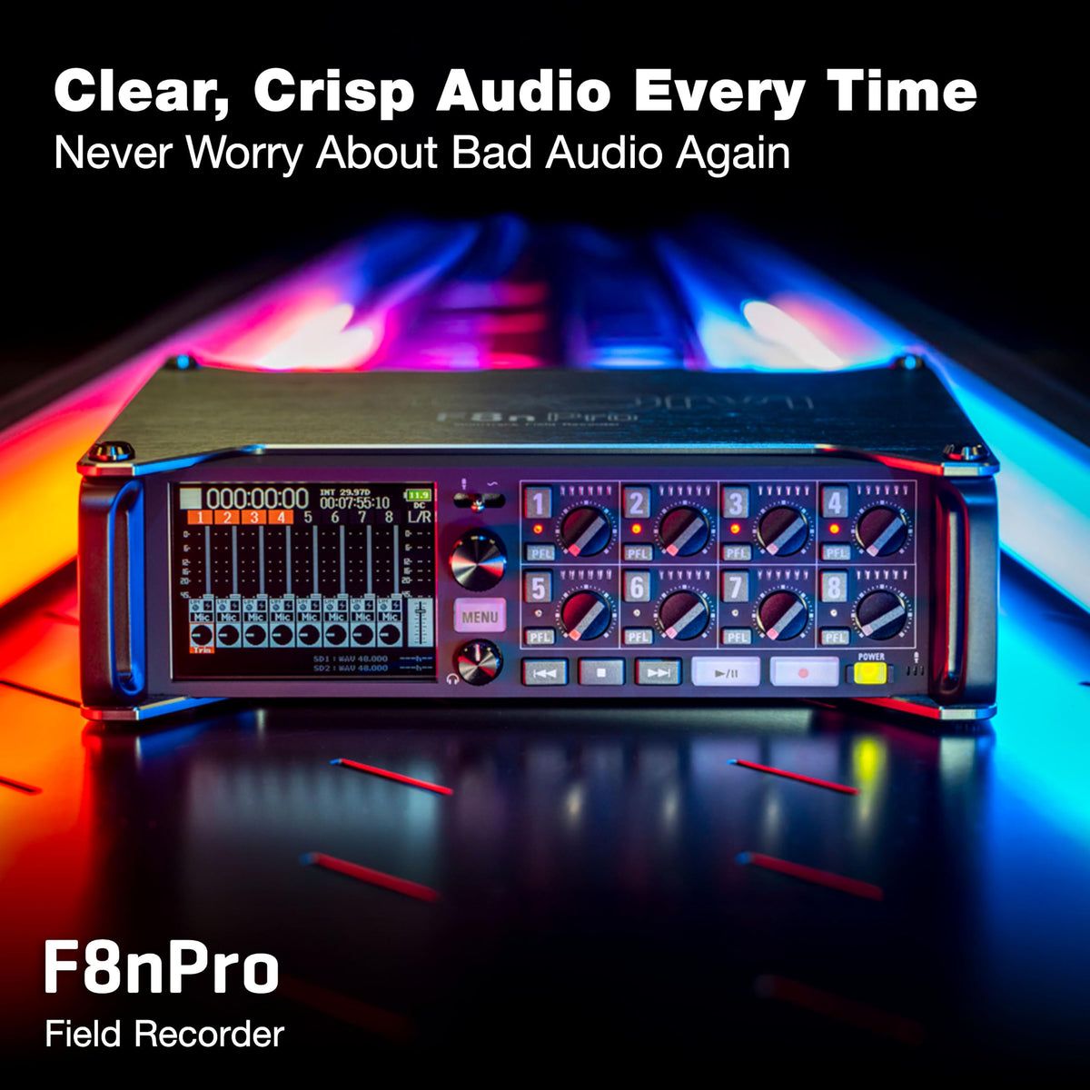 Field Recorder with 8 Inputs & 10 Tracks B407809
