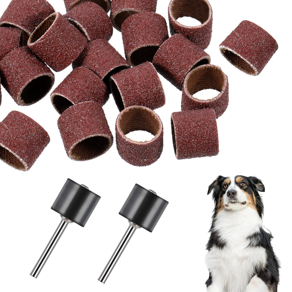 42 Pcs Pet Nail Grinder Replacement Kit with Sanding Bands W95244