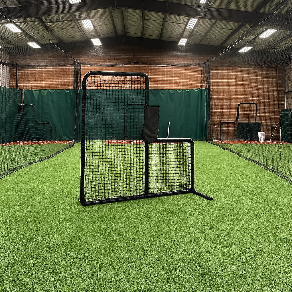 Heavy-Duty Aluminum Baseball & Softball Pitching Protection Screen S6689