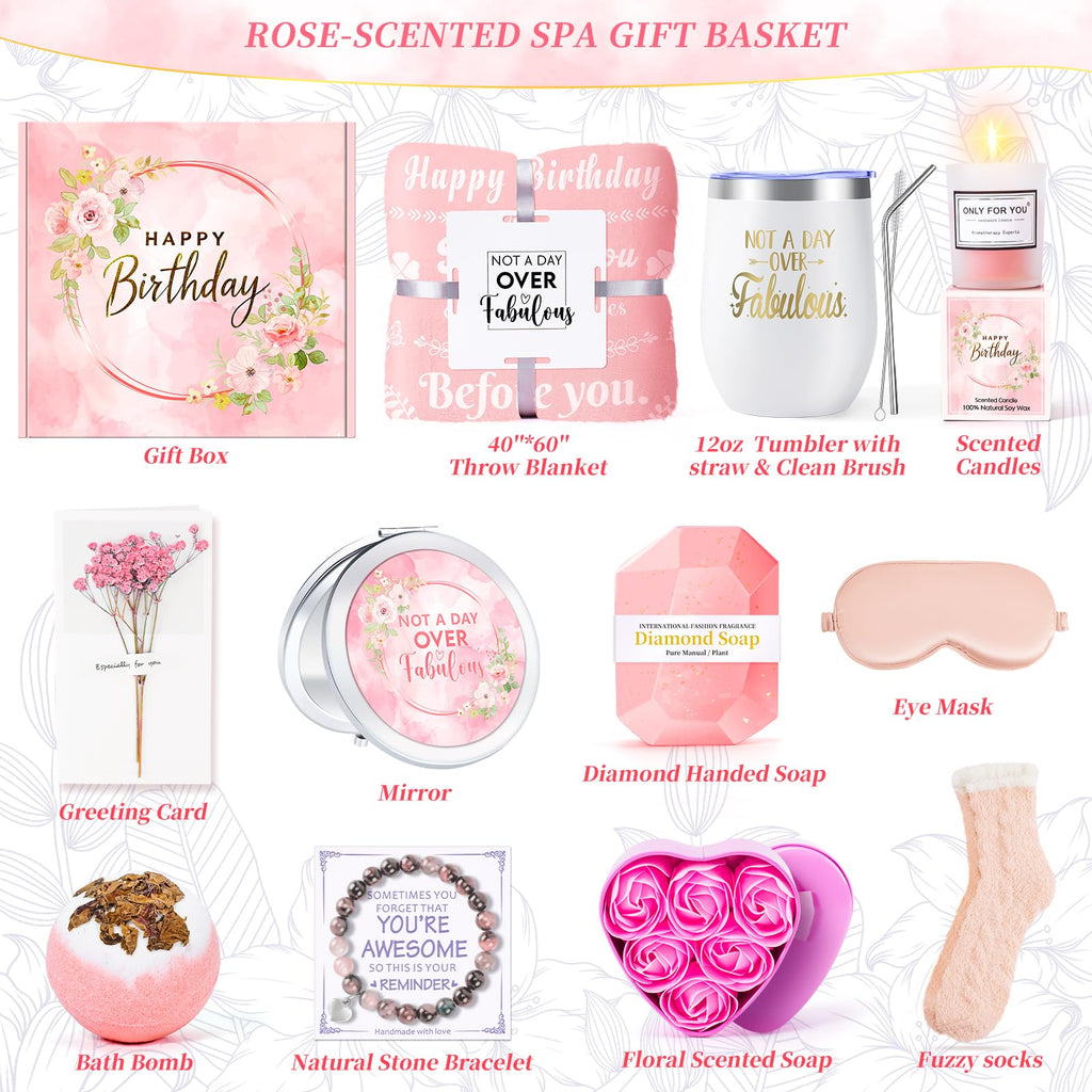 Pink 15 Pc Self Care Spa Gift Set U808438