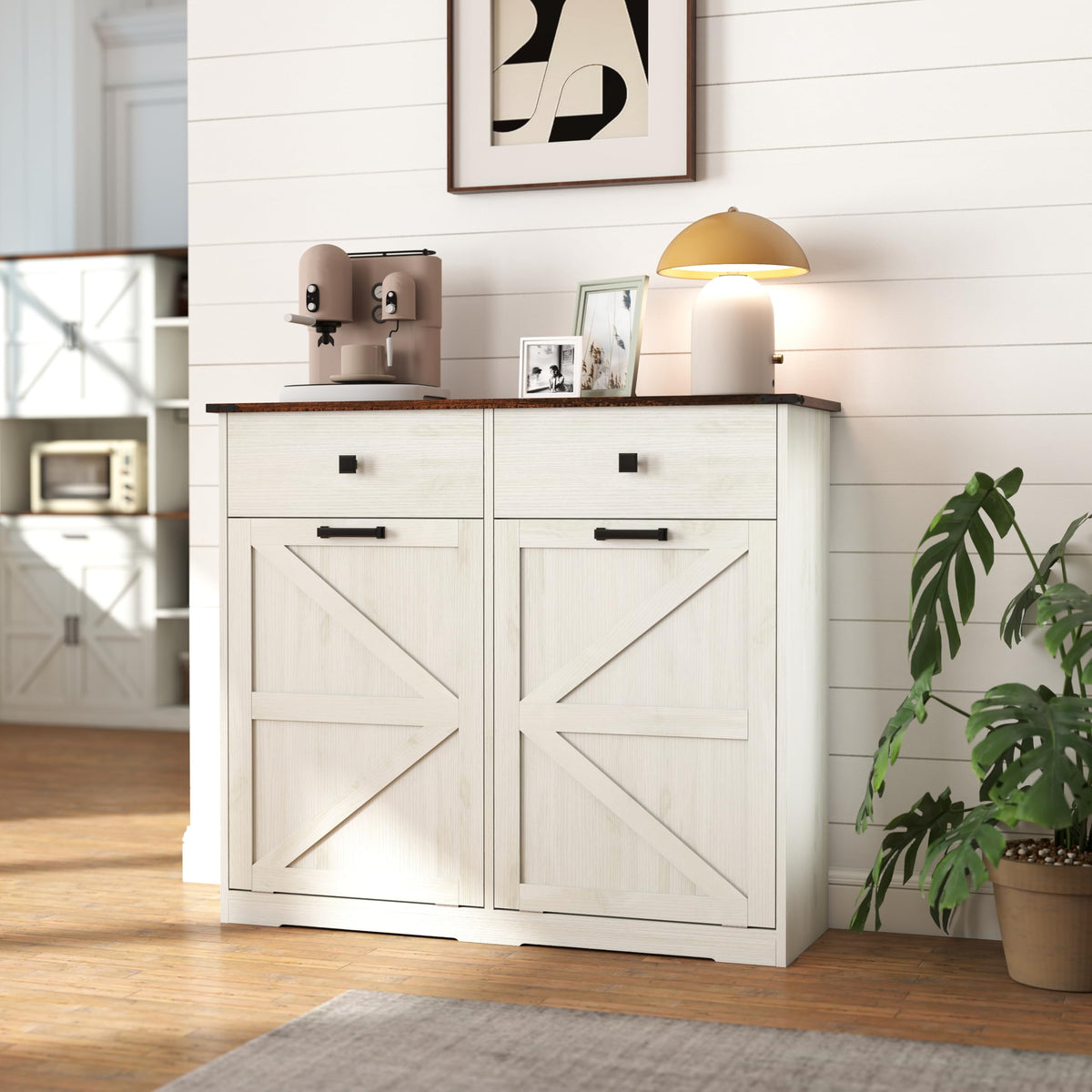 39" Double Tilt-Out Trash Cabinet for 20 Gallon Cans I13964