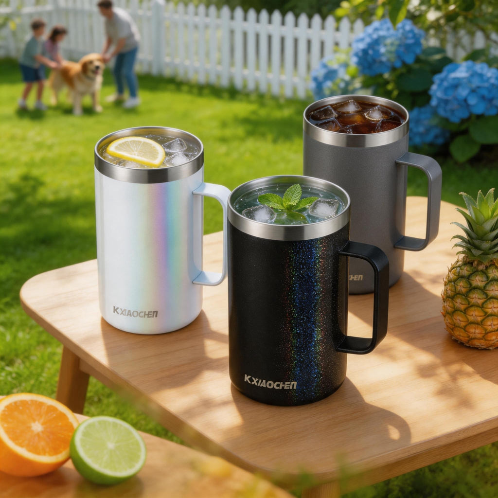 20 oz Insulated Coffee Mug with Lid and Wide Handle C2419