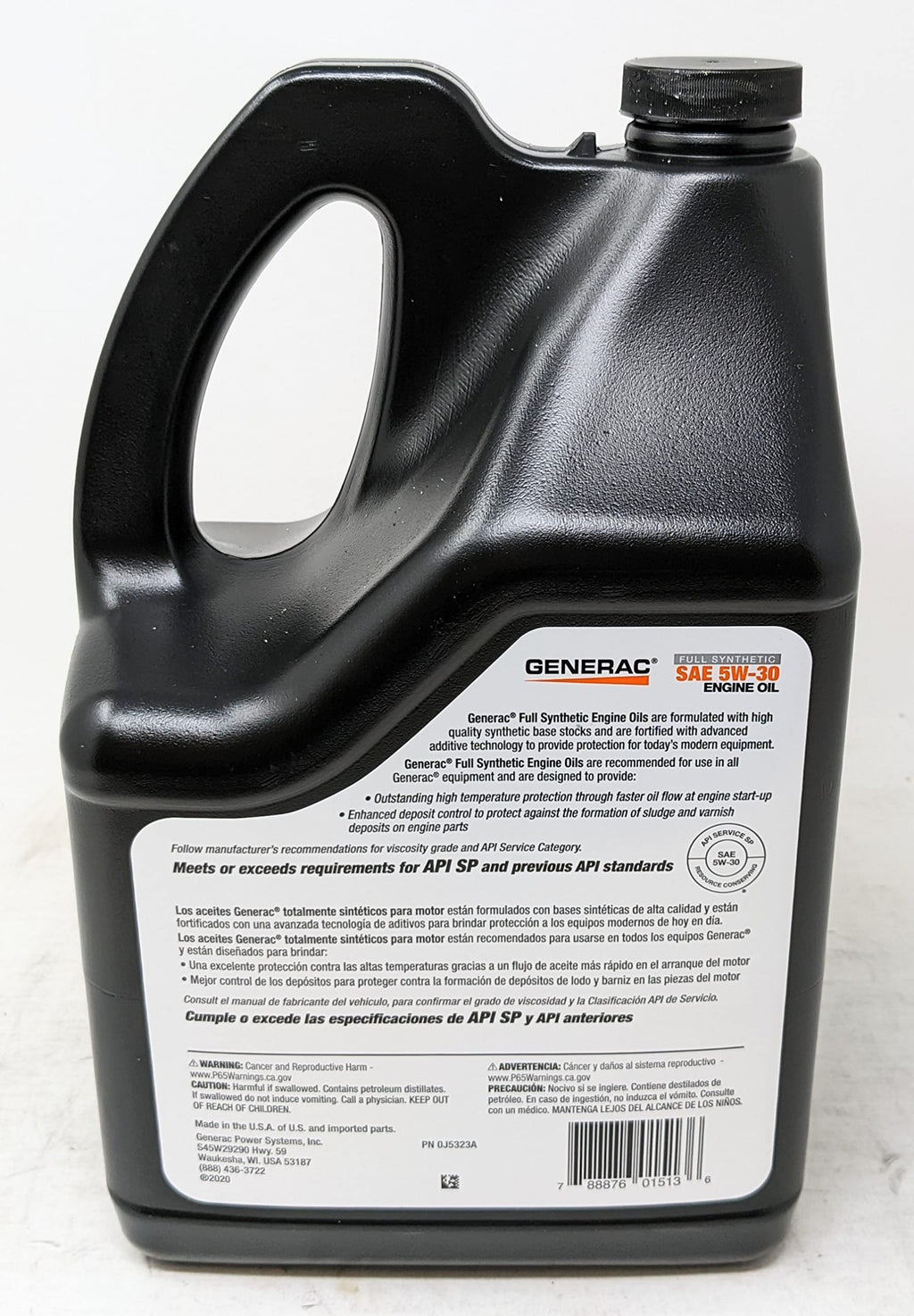 SAE 5W-30 Full Synthetic Engine Oil 5-Quart Bottle H2807