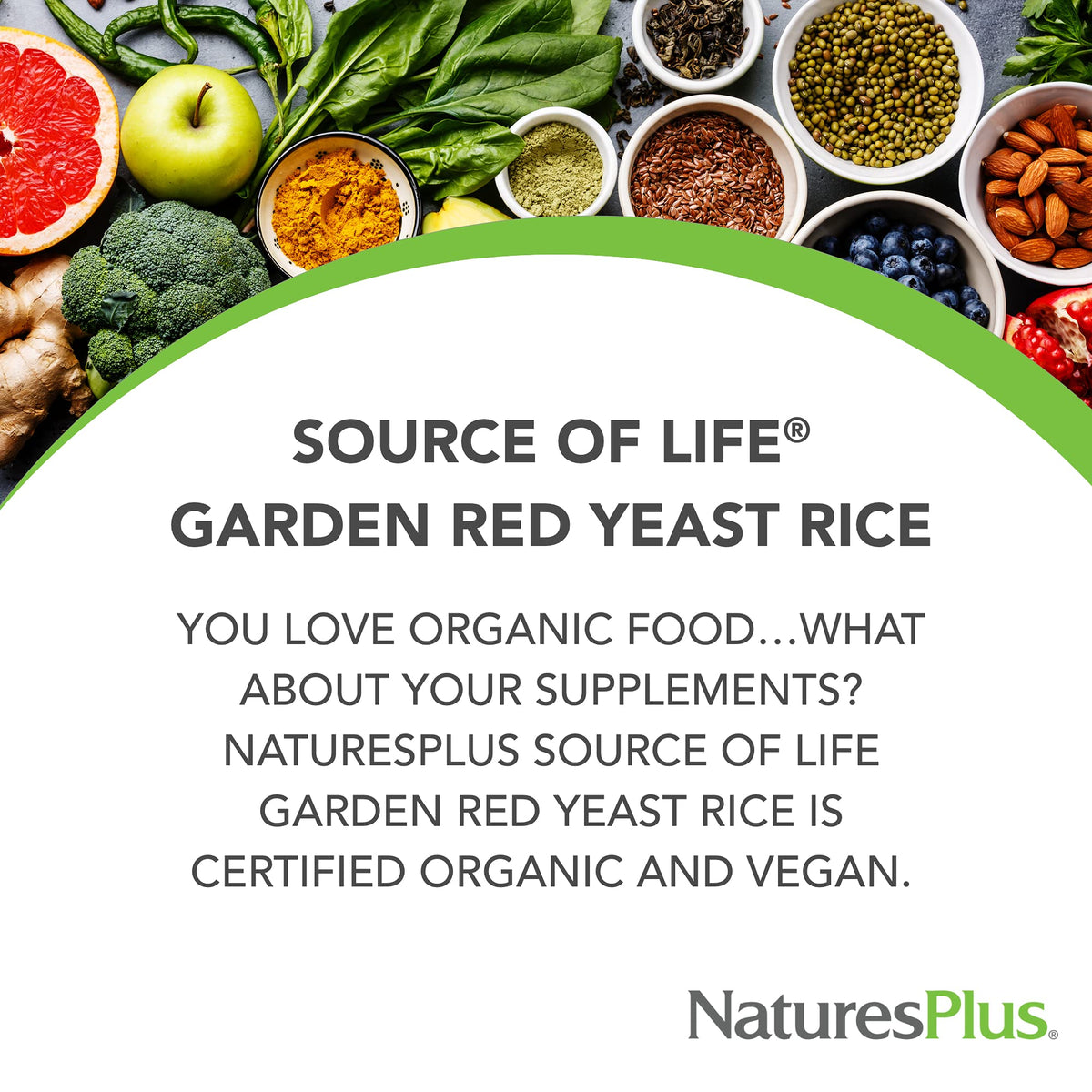 Red Yeast Rice 60 Capsules Organic Vegan Gluten Free R7528
