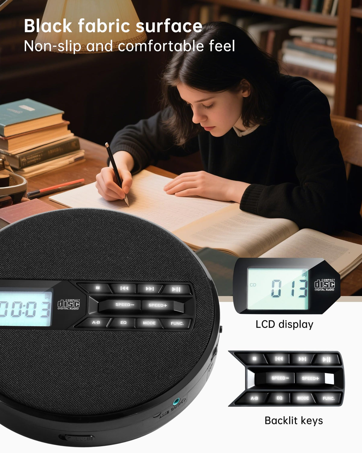 Portable CD Player with Speakers M849053