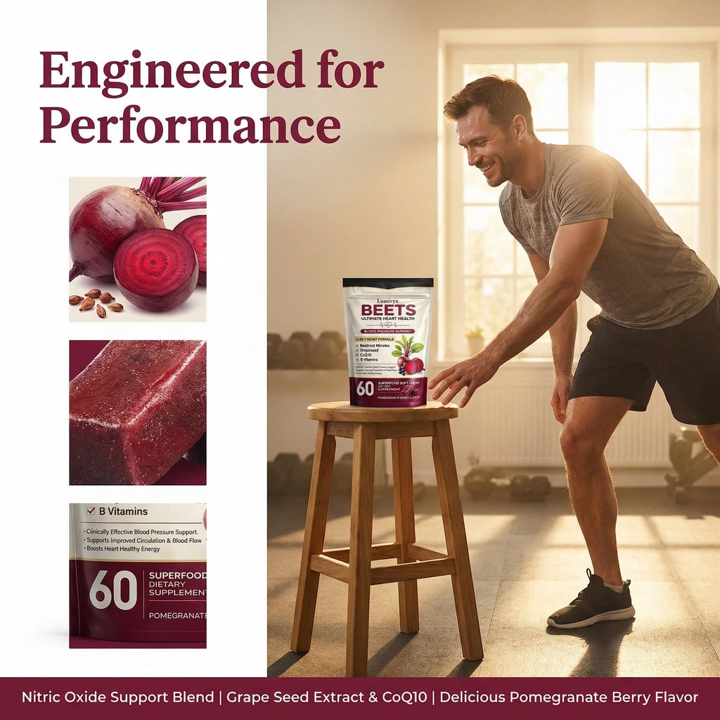 Beet Chews with Grape Seed Extract & CoQ10 - 60 Chews T786