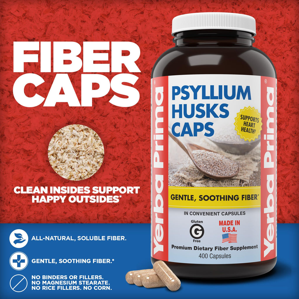 Psyllium Husks Caps 400 Capsules P11174