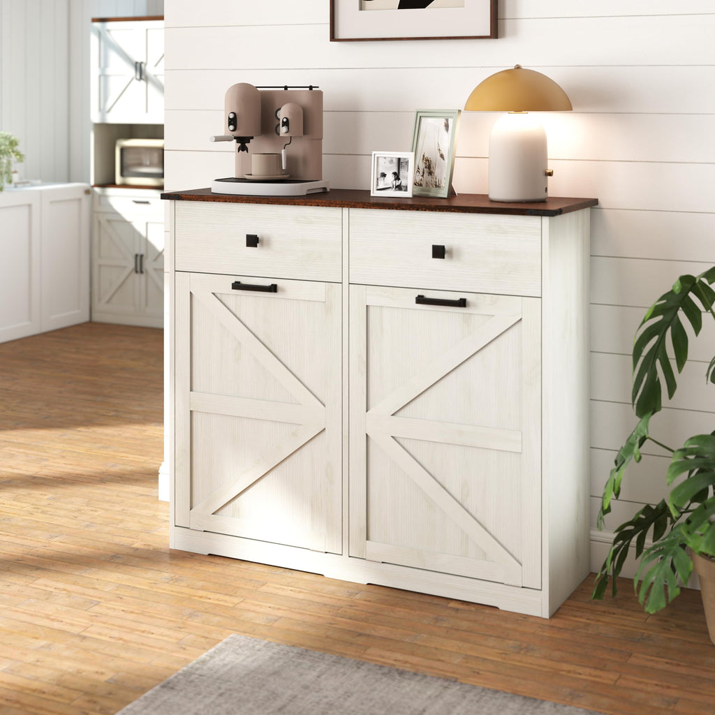 39" Double Tilt-Out Trash Cabinet for 20 Gallon Cans I13964