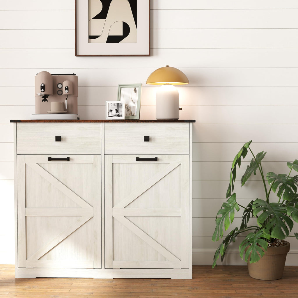 39" Double Tilt-Out Trash Cabinet for 20 Gallon Cans I13964